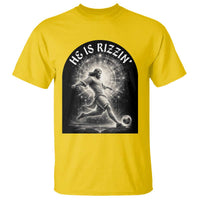 He Is Rizzin T Shirt Funny Christian Faith Soccer Player Gift