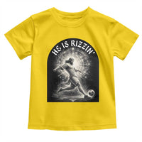 He Is Rizzin Toddler T Shirt Funny Christian Faith Soccer Player Gift