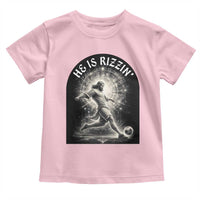 He Is Rizzin Toddler T Shirt Funny Christian Faith Soccer Player Gift