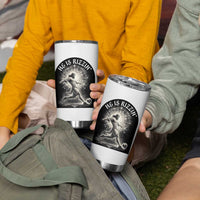 He Is Rizzin Tumbler Cup Funny Christian Faith Soccer Player Gift
