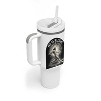 He Is Rizzin Tumbler With Handle Funny Christian Faith Soccer Player Gift