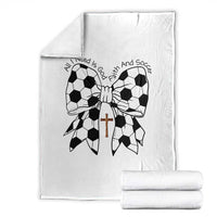 All I Need Is God Faith And Soccer Throw Blanket Christian Gift