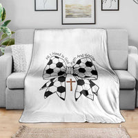 All I Need Is God Faith And Soccer Throw Blanket Christian Gift