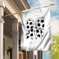 All I Need Is God Faith And Soccer Garden Flag Christian Gift