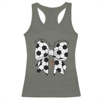 All I Need Is God Faith And Soccer Racerback Tank Top Christian Gift