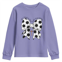 All I Need Is God Faith And Soccer Youth Sweatshirt Christian Gift