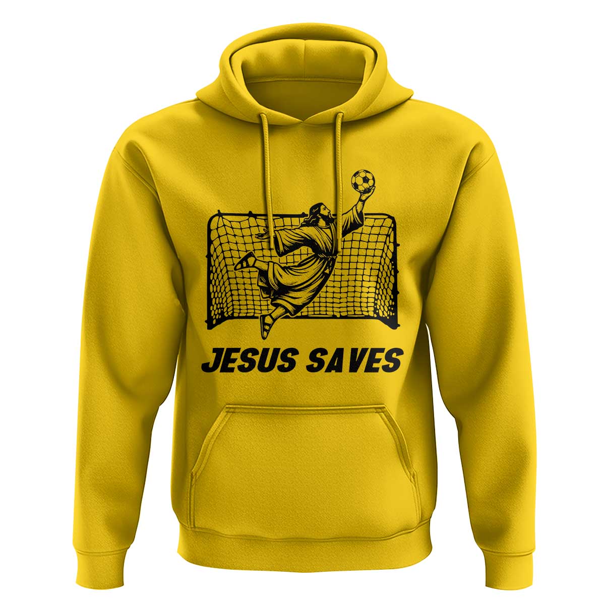 Jesus Saves Hoodie Funny Christian Soccer Goalie