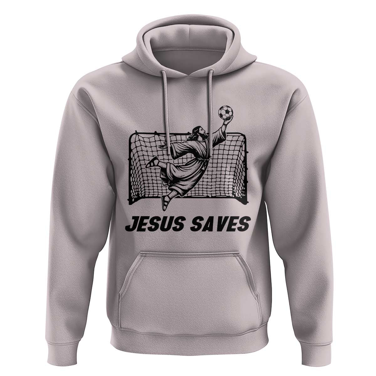 Jesus Saves Hoodie Funny Christian Soccer Goalie