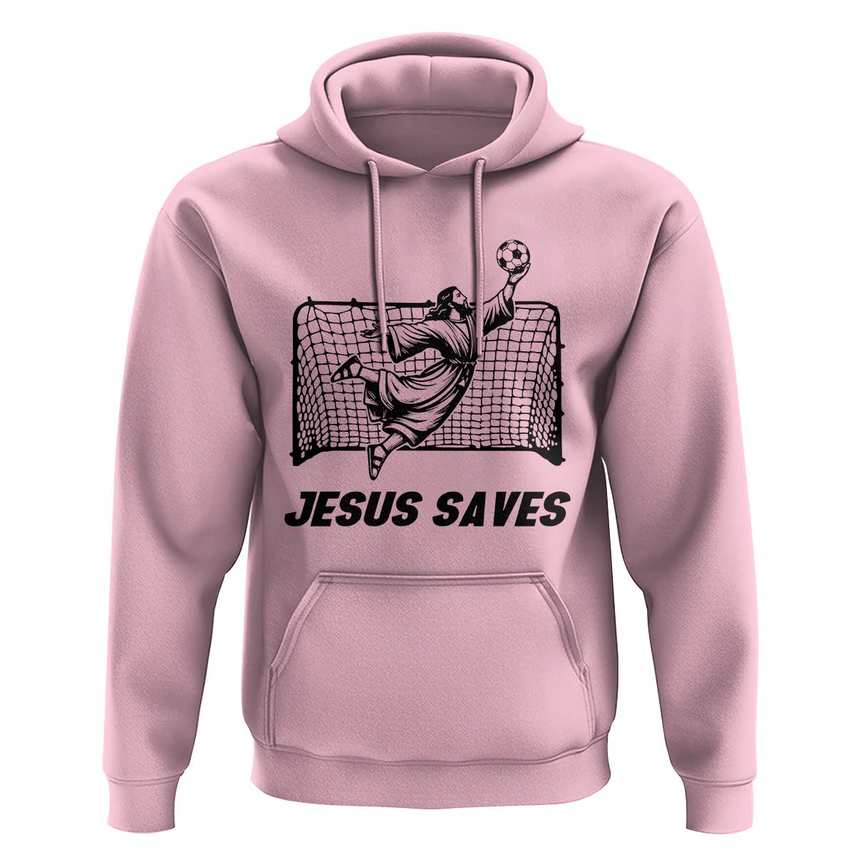 Jesus Saves Hoodie Funny Christian Soccer Goalie