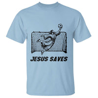 Jesus Saves T Shirt Funny Christian Soccer Goalie