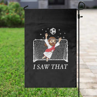 I Saw That Garden Flag Funny Jesus Goalie Soccer Player