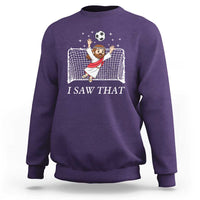 I Saw That Sweatshirt Funny Jesus Goalie Soccer Player