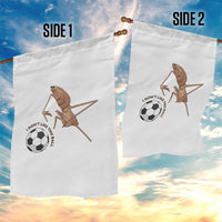 Funny Marcus The Worm Soccer Lover Garden Flag I Do Not Like This Ball