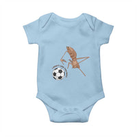 Funny Marcus The Worm Soccer Lover Baby Onesie I Do Not Like This Ball