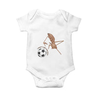 Funny Marcus The Worm Soccer Lover Baby Onesie I Do Not Like This Ball