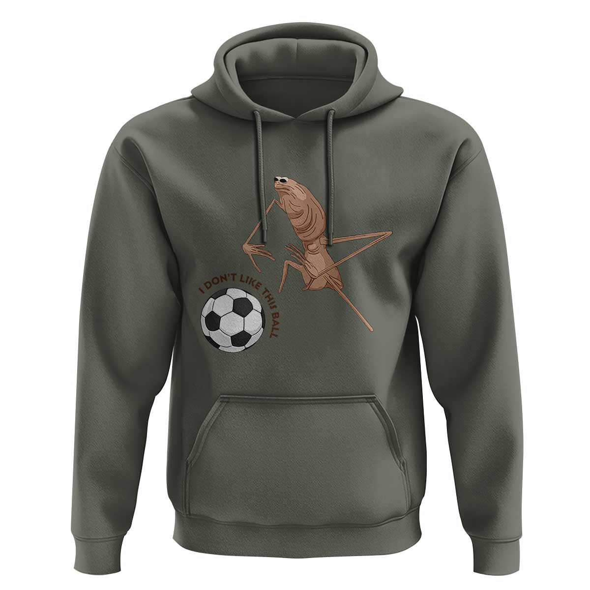 Funny Marcus The Worm Soccer Lover Hoodie I Do Not Like This Ball