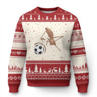 Funny Marcus The Worm Soccer Lover Ugly Christmas Sweater I Do Not Like This Ball