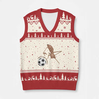 Funny Marcus The Worm Soccer Lover V-Neck Knit Sweater Vest I Do Not Like This Ball