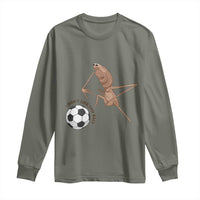 Funny Marcus The Worm Soccer Lover Long Sleeve Shirt I Do Not Like This Ball