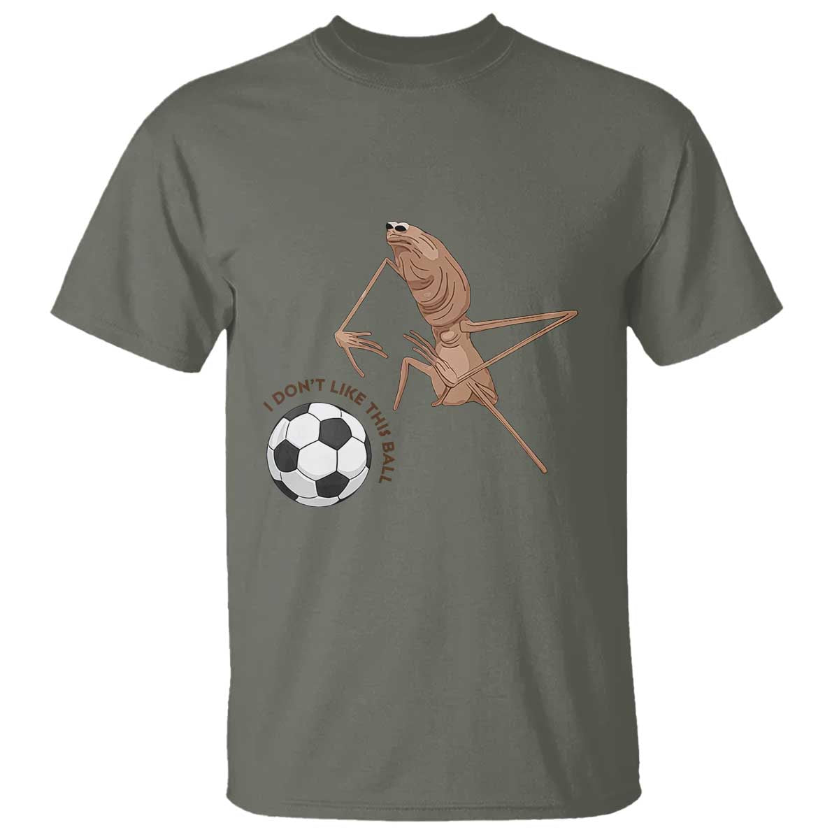 Funny Marcus The Worm Soccer Lover T Shirt I Do Not Like This Ball