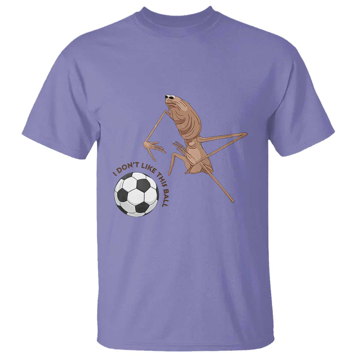 Funny Marcus The Worm Soccer Lover T Shirt I Do Not Like This Ball