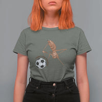 Funny Marcus The Worm Soccer Lover T Shirt For Women I Do Not Like This Ball