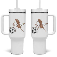 Funny Marcus The Worm Soccer Lover Tumbler With Handle I Do Not Like This Ball