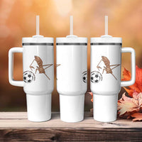 Funny Marcus The Worm Soccer Lover Tumbler With Handle I Do Not Like This Ball
