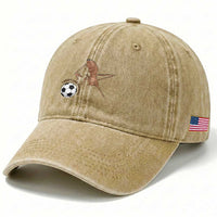 Funny Marcus The Worm Soccer Lover Washed Cotton Baseball Cap I Do Not Like This Ball
