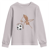 Funny Marcus The Worm Soccer Lover Youth Sweatshirt I Do Not Like This Ball