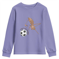Funny Marcus The Worm Soccer Lover Youth Sweatshirt I Do Not Like This Ball