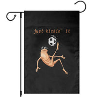 Funny Marcus The Worm Soccer Lover Garden Flag Just Kickin It