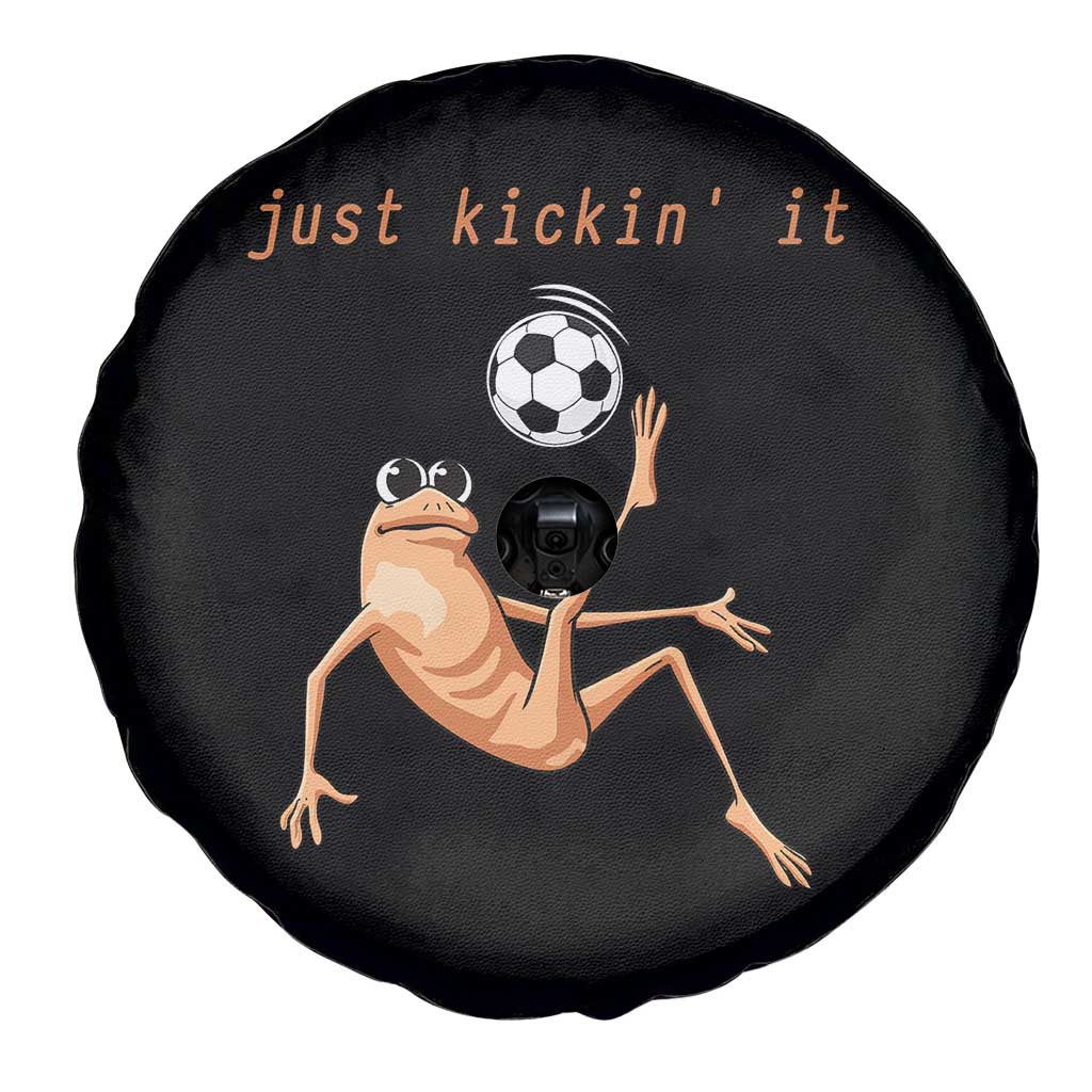 Funny Marcus The Worm Soccer Lover Spare Tire Cover Just Kickin It