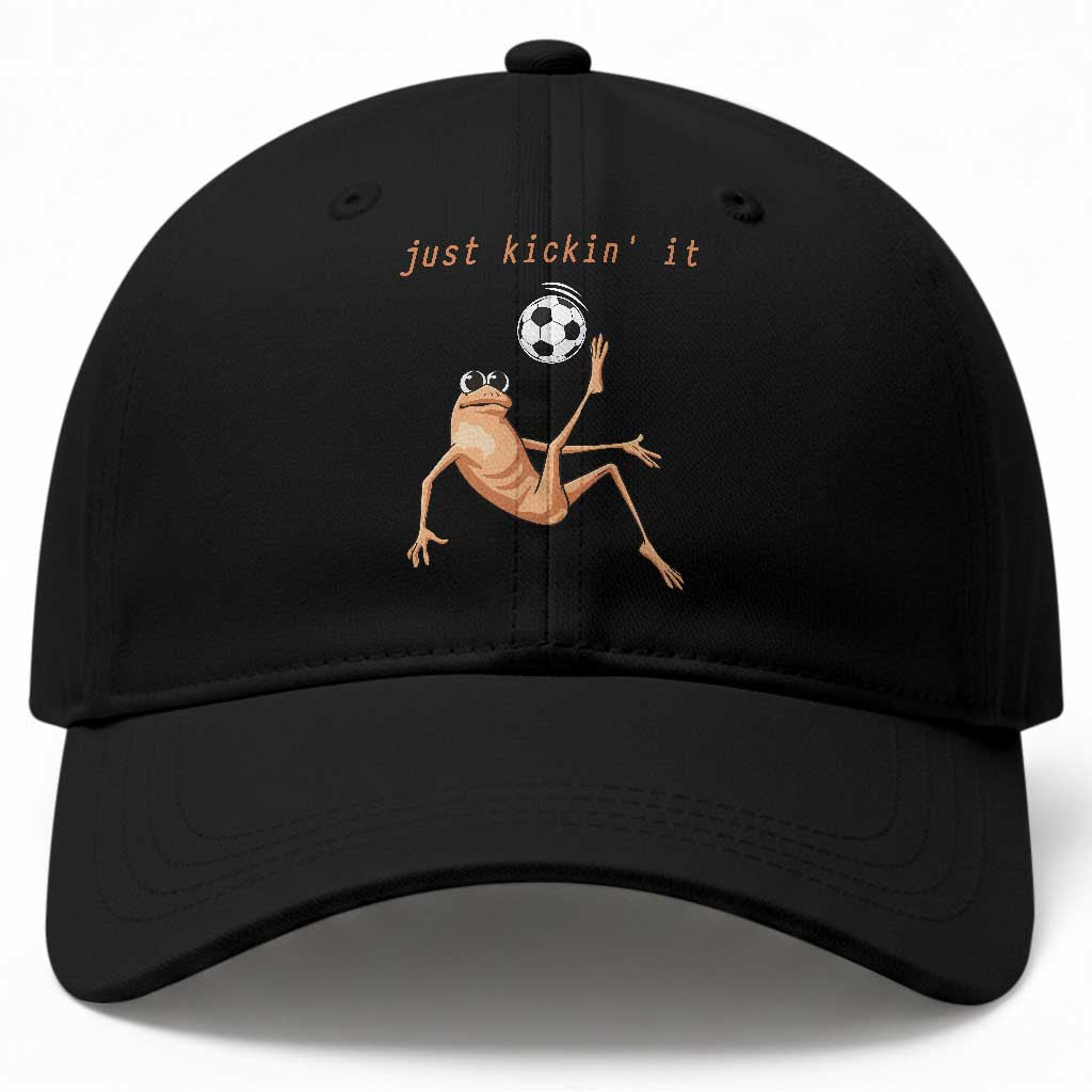 Funny Marcus The Worm Soccer Lover Baseball Cap Just Kickin It