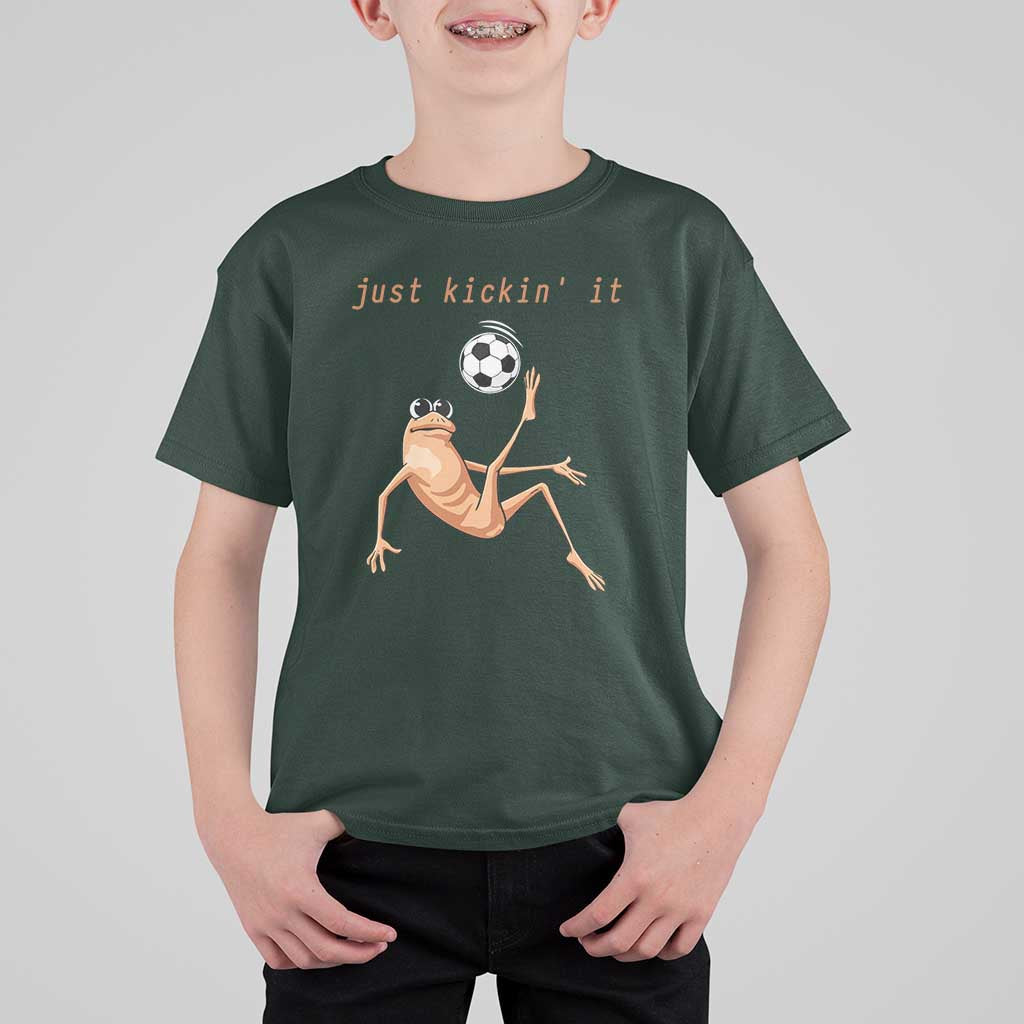 Funny Marcus The Worm Soccer Lover T Shirt For Kid Just Kickin It