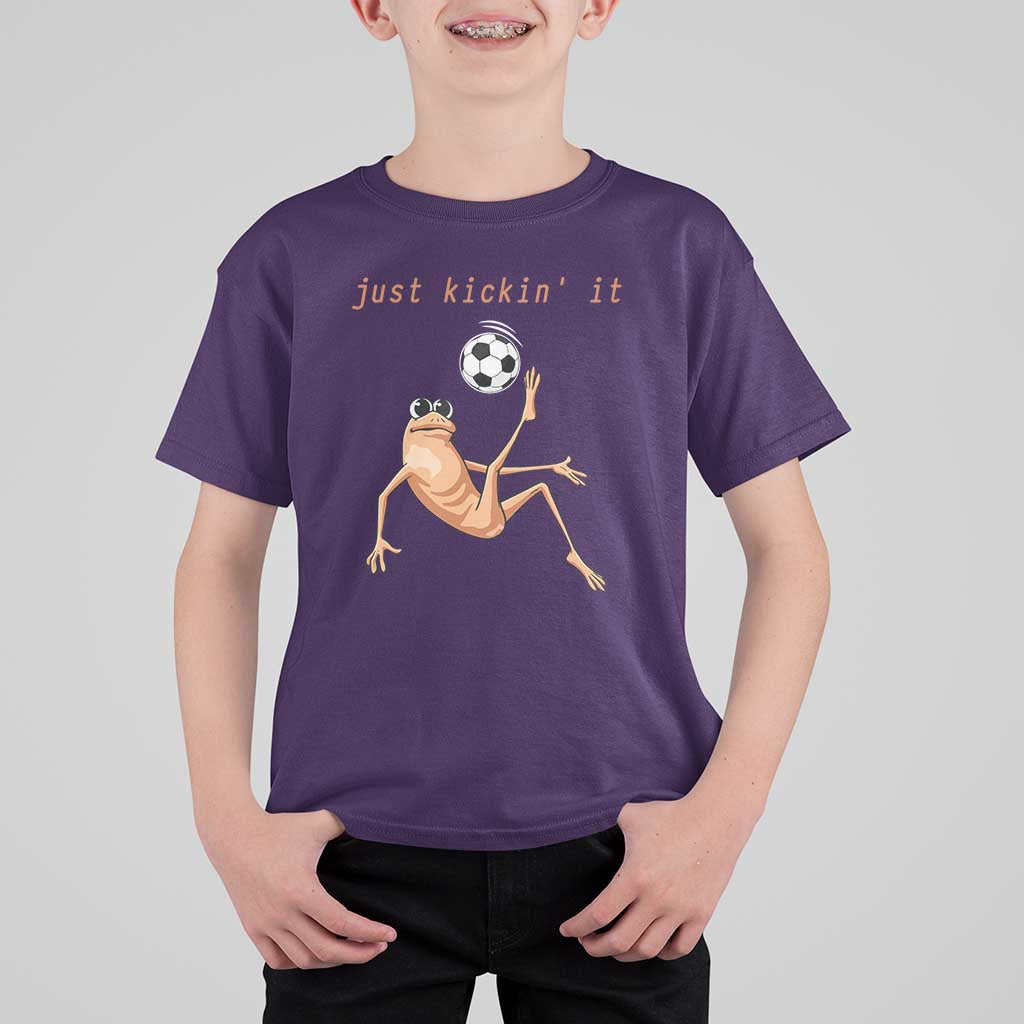 Funny Marcus The Worm Soccer Lover T Shirt For Kid Just Kickin It
