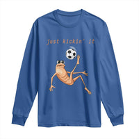 Funny Marcus The Worm Soccer Lover Long Sleeve Shirt Just Kickin It