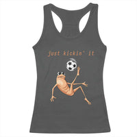 Funny Marcus The Worm Soccer Lover Racerback Tank Top Just Kickin It
