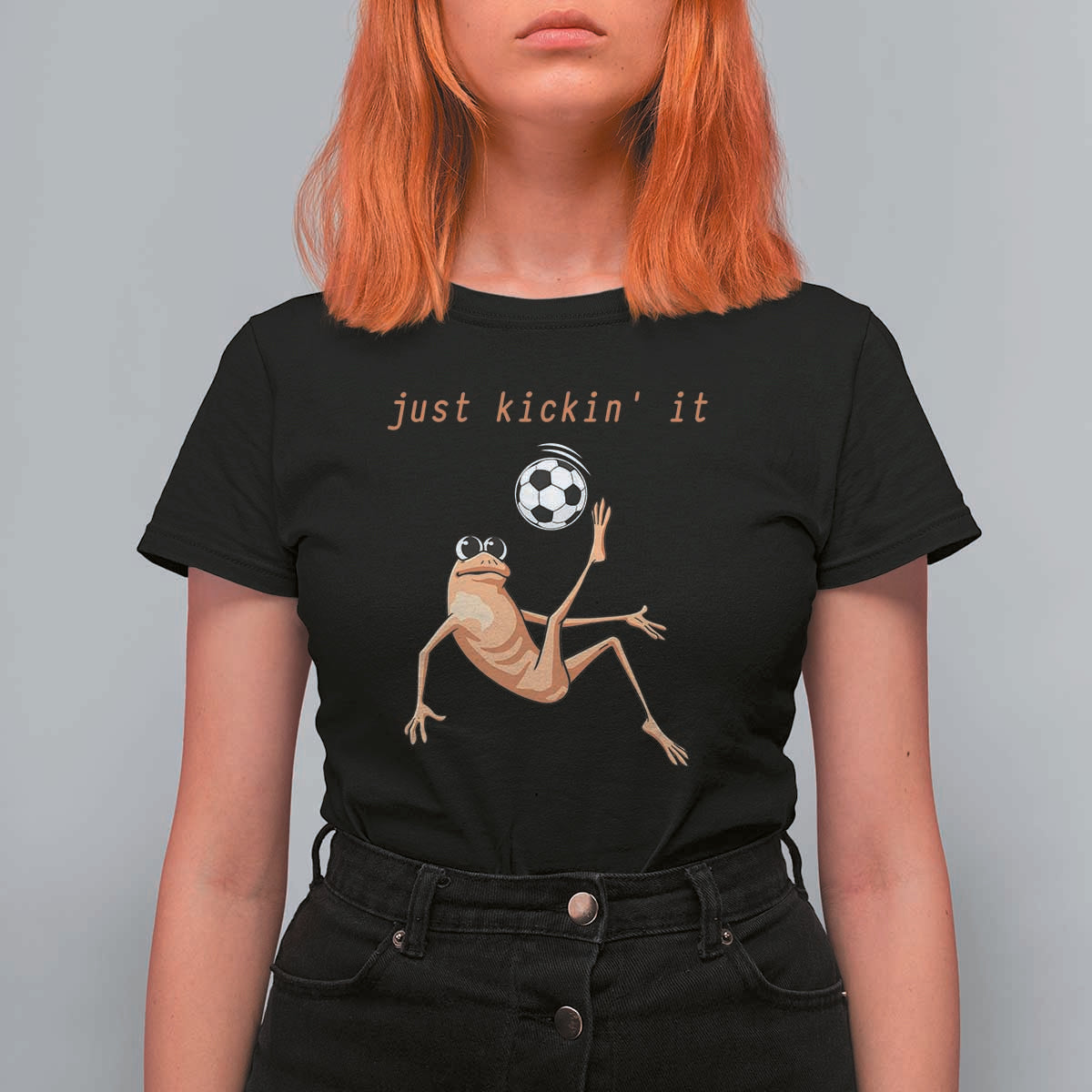 Funny Marcus The Worm Soccer Lover T Shirt For Women Just Kickin It