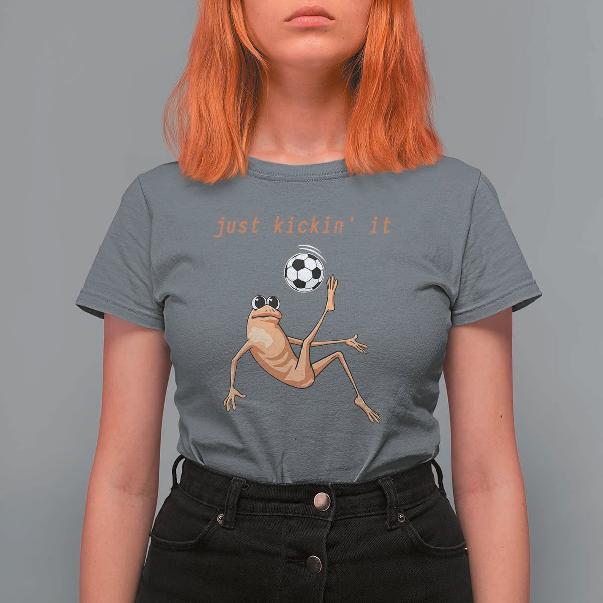 Funny Marcus The Worm Soccer Lover T Shirt For Women Just Kickin It