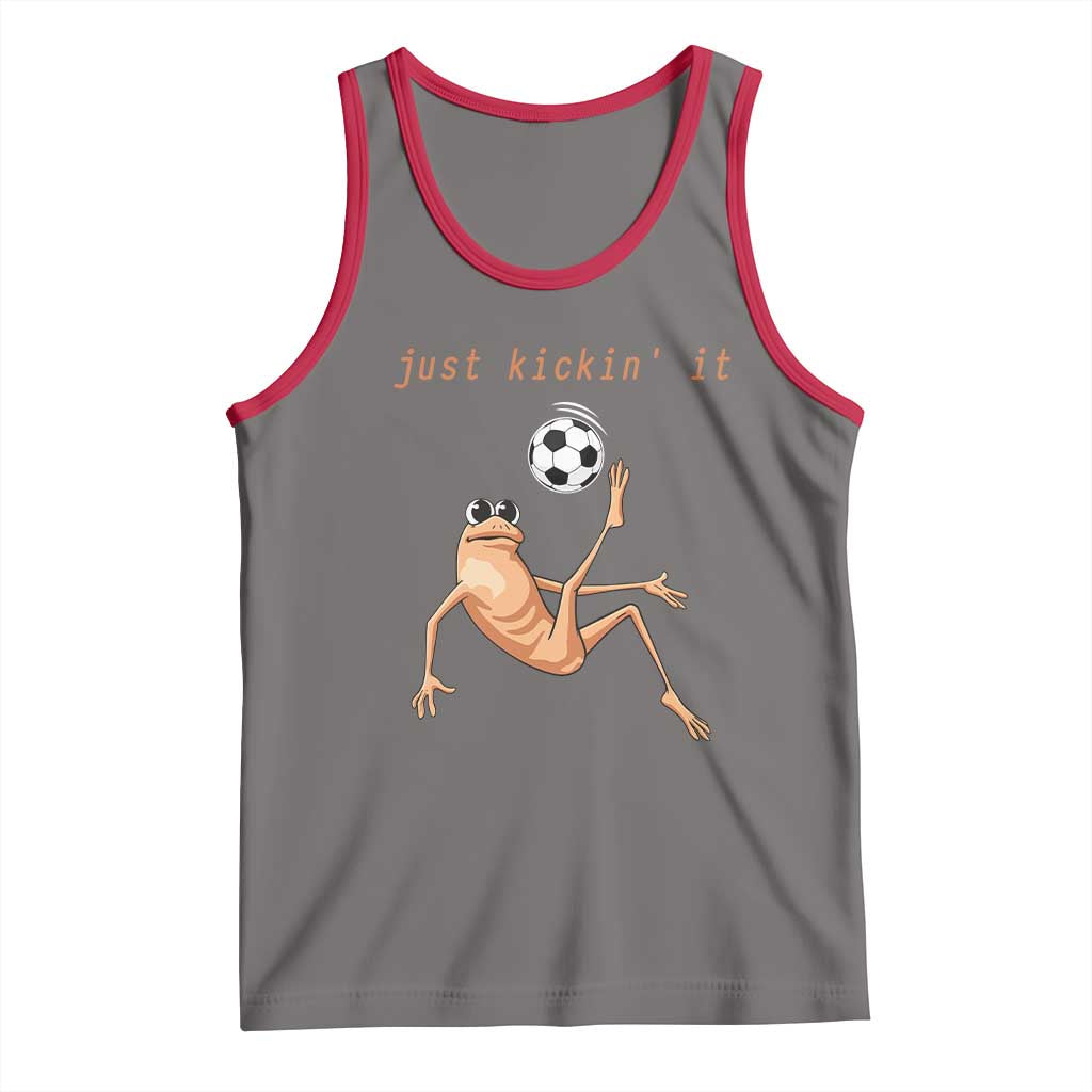 Funny Marcus The Worm Soccer Lover Tank Top Just Kickin It