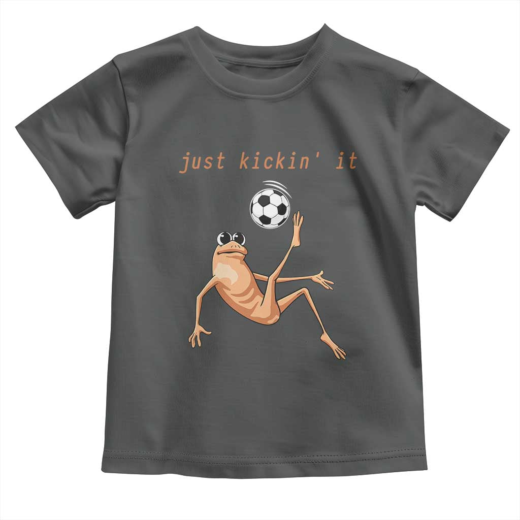 Funny Marcus The Worm Soccer Lover Toddler T Shirt Just Kickin It