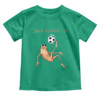 Funny Marcus The Worm Soccer Lover Toddler T Shirt Just Kickin It