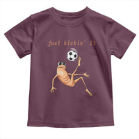 Funny Marcus The Worm Soccer Lover Toddler T Shirt Just Kickin It
