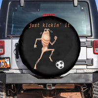 Just Kickin It Spare Tire Cover Funny Marcus The Worm Soccer Meme
