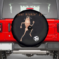 Just Kickin It Spare Tire Cover Funny Marcus The Worm Soccer Meme