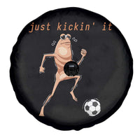 Just Kickin It Spare Tire Cover Funny Marcus The Worm Soccer Meme