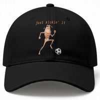 Just Kickin It Baseball Cap Funny Marcus The Worm Soccer Meme