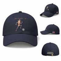 Just Kickin It Baseball Cap Funny Marcus The Worm Soccer Meme