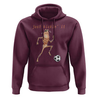 Just Kickin It Hoodie Funny Marcus The Worm Soccer Meme
